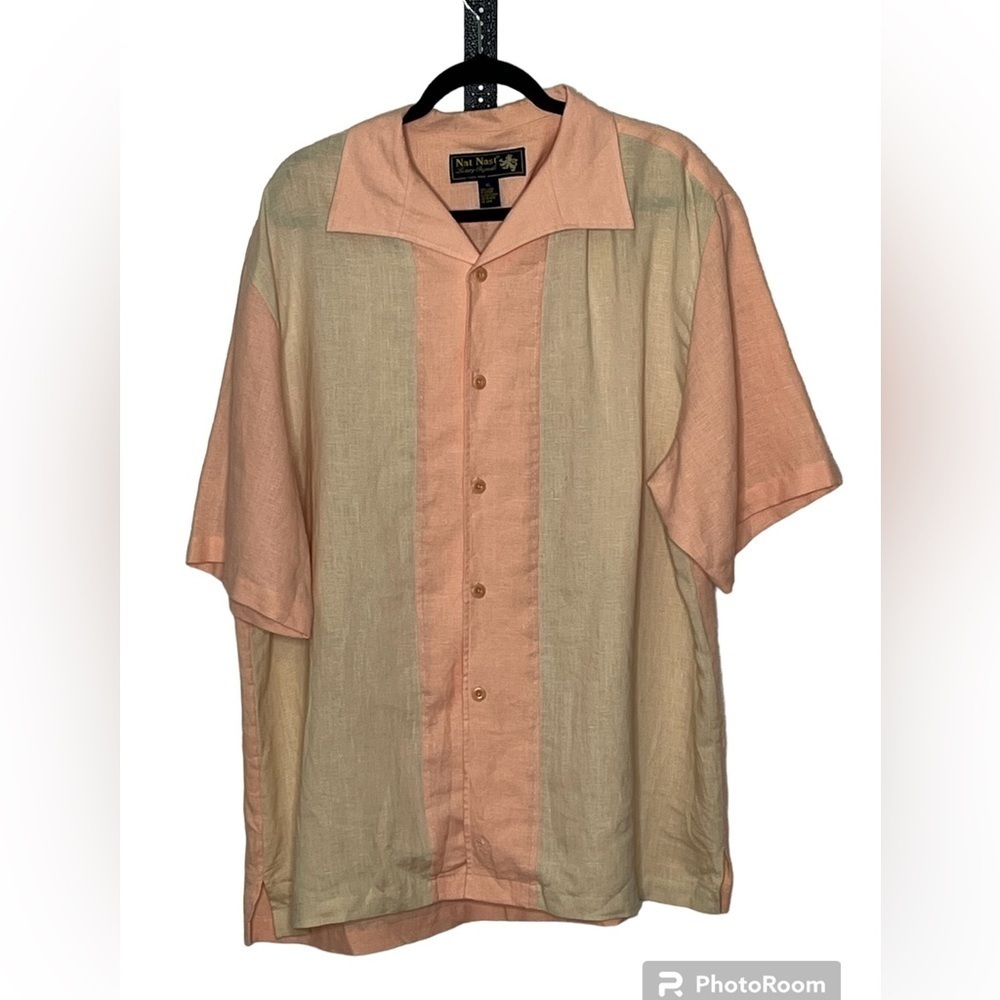 Nat Nast Ombré Linen ShirtSz XL